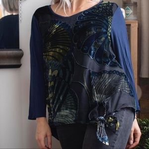 Velvet Peacock Top